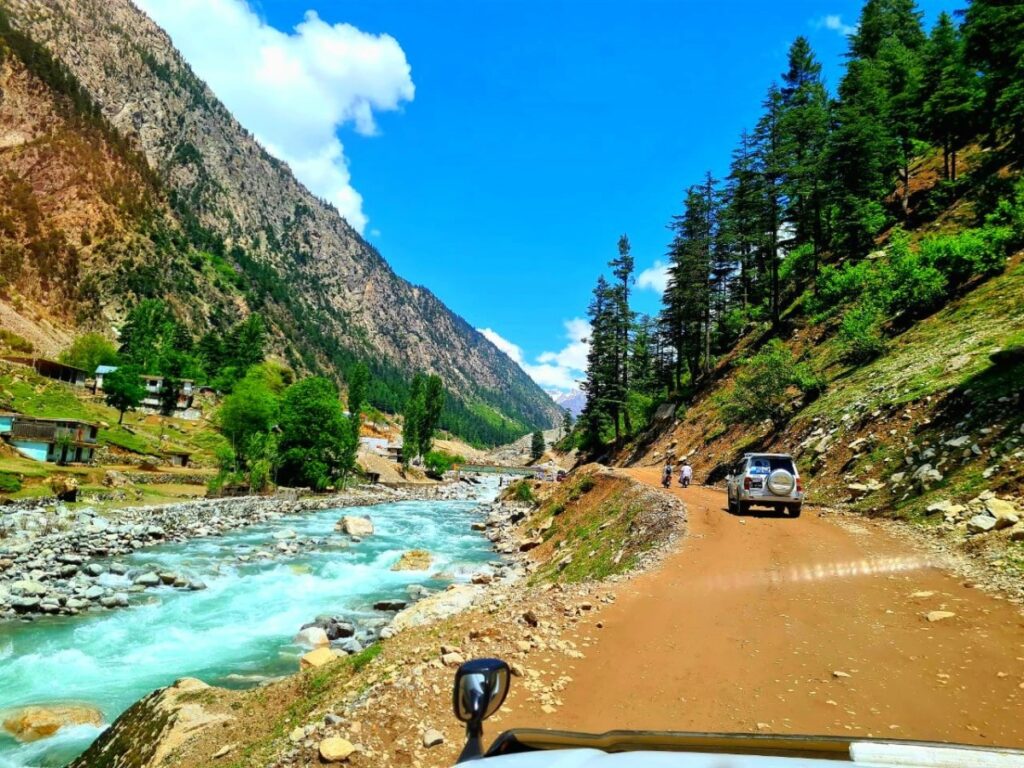 swat road in summer